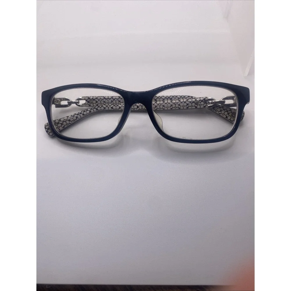 Coach Eyeglasses FRAMES ONLY HC 6052F Fannie 54-16-140 Black White 408